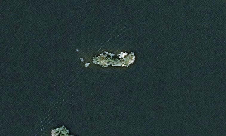Aerial Map of Greavette Island Island on Lake Muskoka
