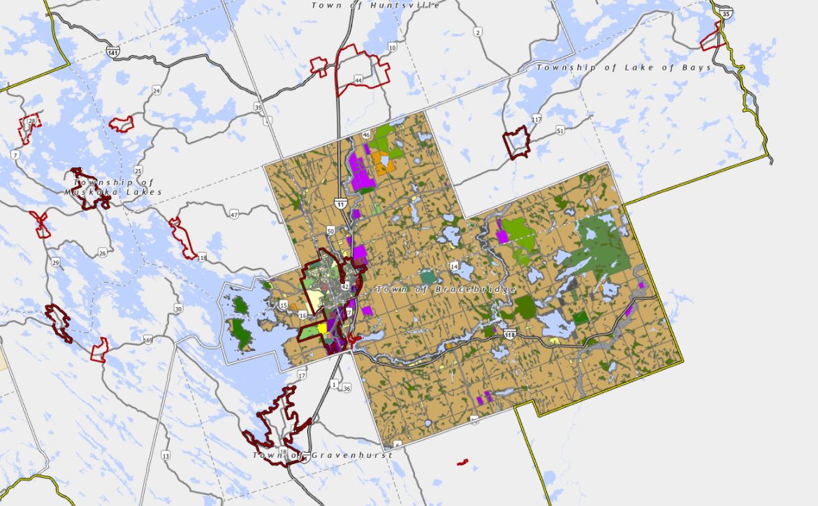 Zoning Map of Bracebridge