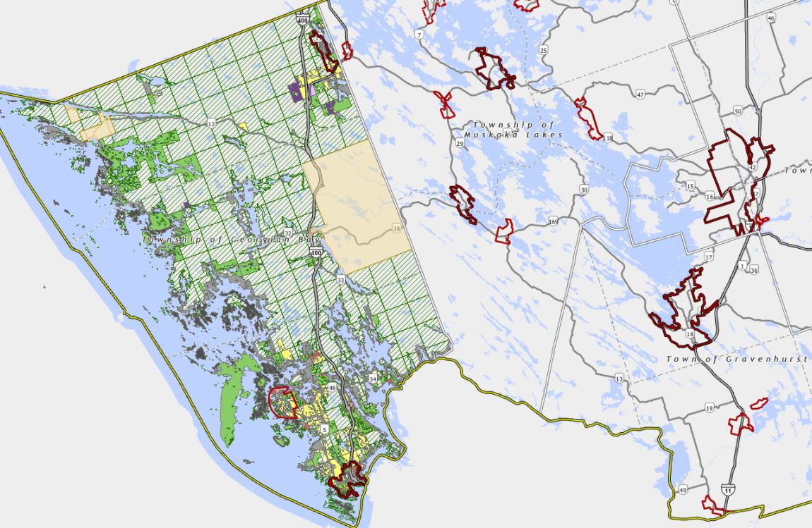 Zoning Map of Georgian Bay