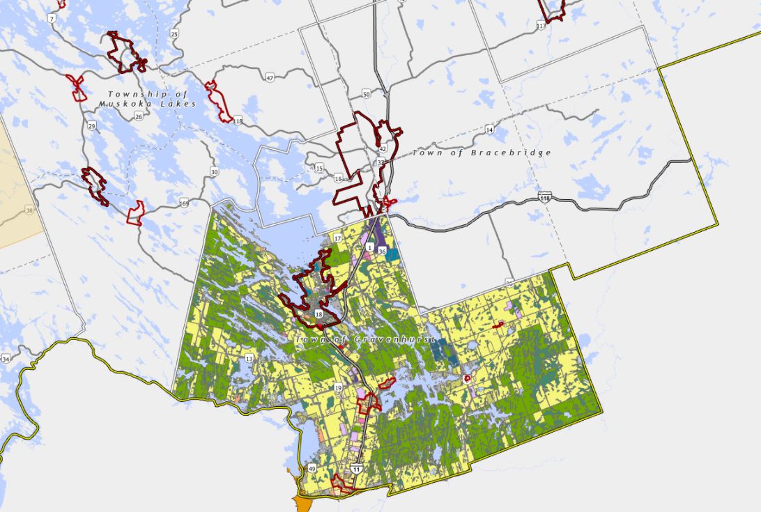 Zoning Map of Gravenhurst