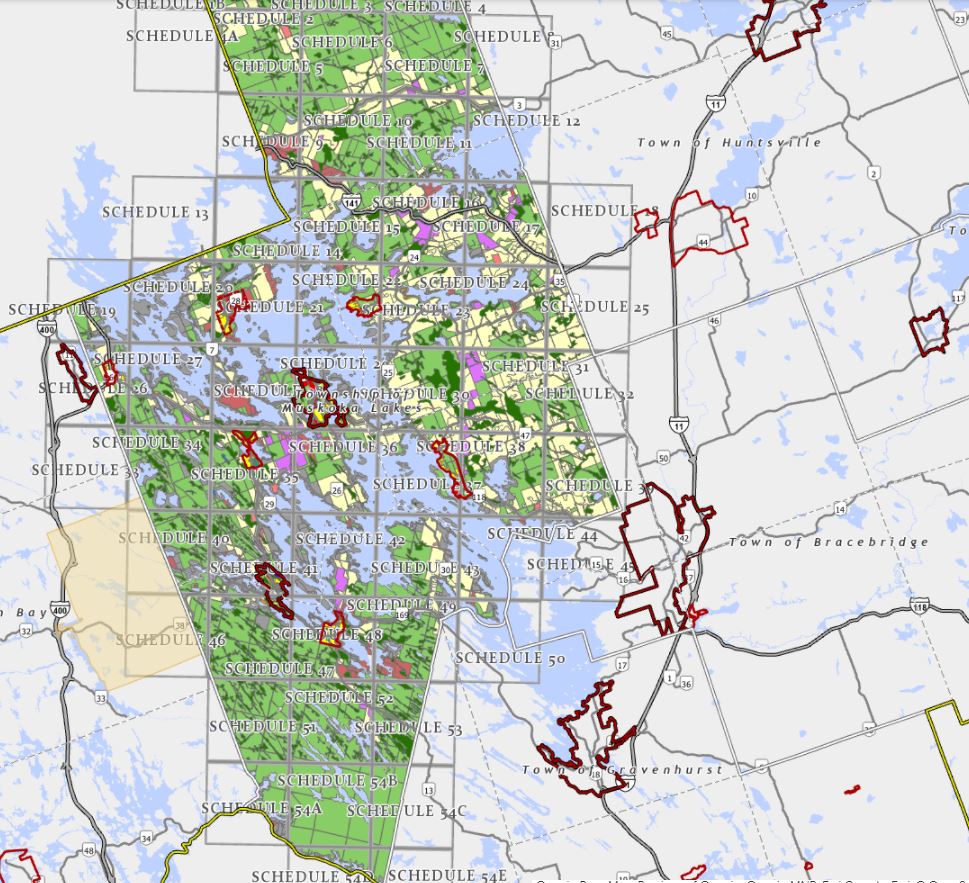 Zoning Map of Muskoka Lakes